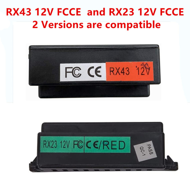 12V 2.4G Bluetooth Remote Control Receiver Box Compatible with RX43 and RX23 Models