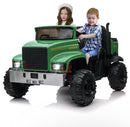 24V Remote-Controlled Electric Ride-On Truck with Dump Bed for Kids