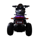 3-Wheel Battery-Powered Kids Ride-On Motorcycle with Lights