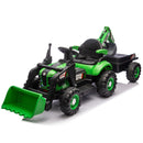 24V Electric Ride-On Tractor for Kids with Versatile 4-in-1 Attachments