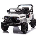 12V Bluetooth Electric Ride-On Truck with LED Lights for Kids Aged 1-4 Years - White