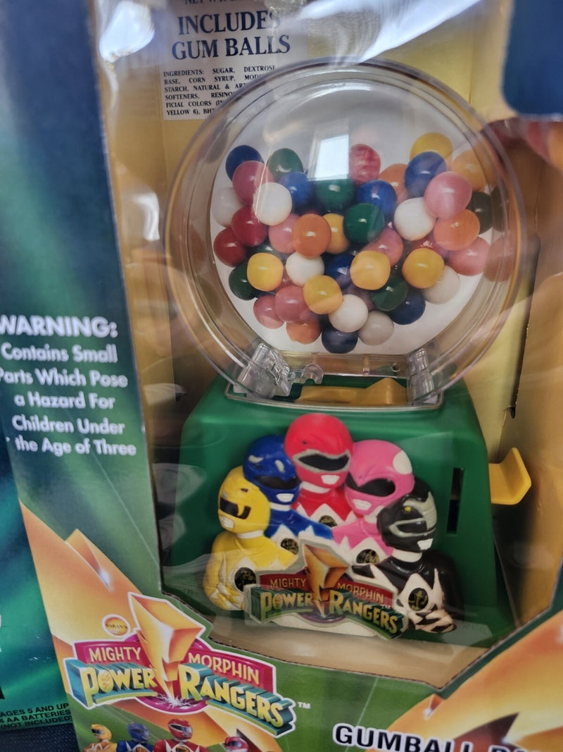 Working Mighty Morphin Power Rangers Voiceman Cassette and New Gumball Bank Toy