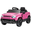 12V Licensed Pink Land Rover Ride-On Car with Suspension and Remote Control