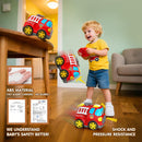 AEROQUEST Red Cartoon RC Fire Truck for Kids Ages 1-5