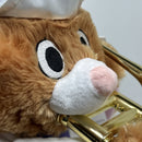 GEMMY Plush Animated Bunny Playing Trumpet - "When the Saints Go Marching In"