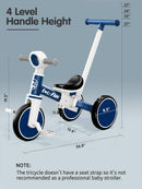 LOL-FUN 5-in-1 Toddler Balance Bike and Tricycle for Ages 1-3