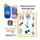 Nestpark Pup Light and Blue Rubbin Pups - Fun Beer-Themed Dog Toys
