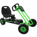 Green Rocket Pedal Go Kart with Ergonomic Adjustable Seat and Precision Steering
