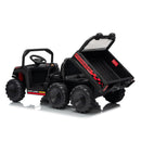 24V 4WD Electric Dump Truck for Kids - 2-Seater Ride-On Car with Remote Control and 3 Speed Options