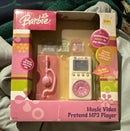 Barbie 2006 Music Video Pretend MP3 Player with Earbuds and Cartridges