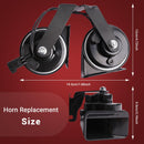 Compatible Horn Replacement Kit with Bracket for Ford F-250 F-350 Super Duty