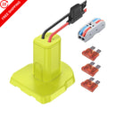 GOGO POWERED WHEELS Ryobi One+ 18v Battery Adapter in Neon Green
