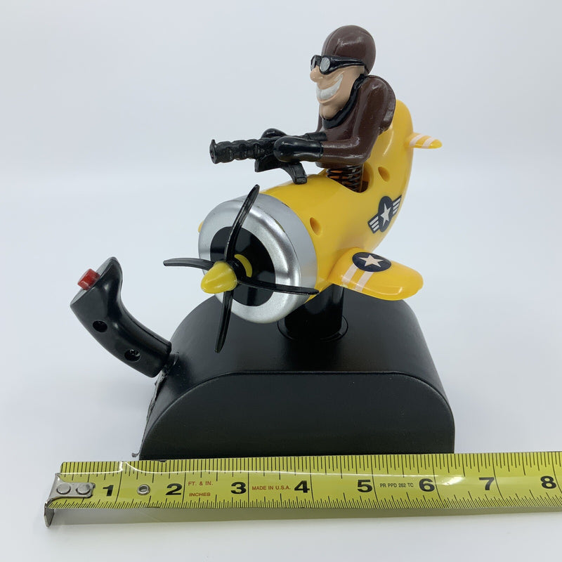 Animatronic Yellow Blaster Fighter Plane Pilot Model – Tested and Functional