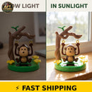 Tustao Adorable Solar-Powered Dancing Monkey Figure for Dashboard Decor