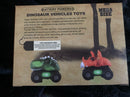 Dinosaur-Themed Vehicle Toys with Dual Battery-Operated Lights and Sounds