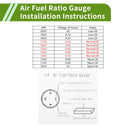 2" 52mm Black Air/Fuel Ratio Monitor
