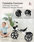 KRIDDO TC011 Convertible Toddler Tricycle with Push Handle for Ages 18 Months to 5 Years