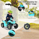 Blue Electric Ride-On ATV for Kids with Comfort and Safety Features