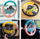 Interactive Kids Steering Wheel Toy with Lights and Sounds for Backseat Fun