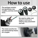 Powerful 24V Steel Gear Motor Gearbox 35000RPM for Kids Ride-On Toys