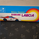 Vintage Battery-Operated Lancia Banking Toy Car No. 798W from the 1970s Hong Kong