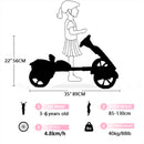 12V Electric Go Kart for Kids with Foldable Design, Adjustable Seat, and 4 Non-Slip EVA Wheels for Outdoor Fun