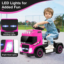 6V Battery-Powered Kids Electric Ride-On Truck with LED Lights