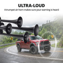 EVIL ENERGY 12V 4 Trumpet Air Horn System with 3L Air Tank