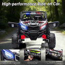 POSTACK 24V Dual Seat Kids Off-Road Ride-On Car with Parental Remote Control