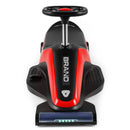 12V Dual-Function Kids Ride-On Car with Go Kart, Dust Vacuum, 2 Speeds, and Music (Red)