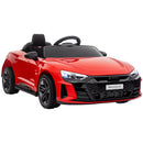 Audi RS e-tron GT 12V Red Kids Ride-On Car with Remote Control and Suspension