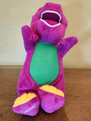 BARNEY!!  "MAGICAL FRIENDS" 2001 Belly Lights While Singing *tested" Plush  14in