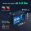 12V 20Ah LiFePO4 Power Pack for Peg Perego John Deere Tractors