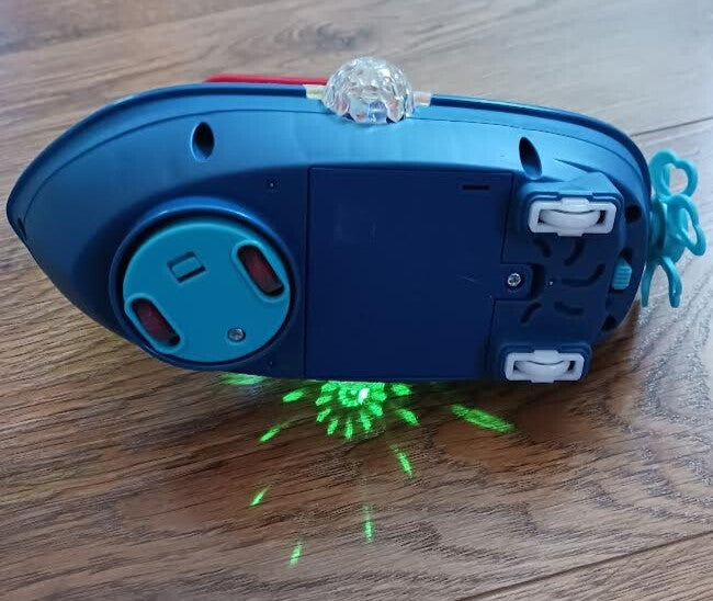 Plastic Bump N Go Tugboat Toy with Lights, Movement, and Music