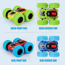 360° Rotating Blue Monster Truck Toy Cars for Kids (Set of 2)