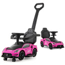 Maserati Licensed 3-in-1 Push and Ride Foot-to-Floor Sliding Car for Kids