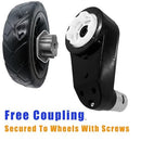 Set of 2 High-Speed 12V RS550 Motors with 40000 RPM Gearbox and Black Coupler