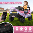 12V Children’s Electric Truck with Parental Control, Three Speed Settings, LED Lights, and Music Feature