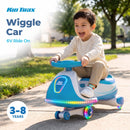 Flybar Kid Trax 6V Wiggle Car in Turquoise Blue for Children Aged 3 to 8