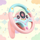 Interactive Steering Wheel Toy for Kids with Lights, Music, and Suction Cup Base
