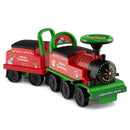 Battery-Operated 6V Ride-On Train Toy with Storage Under the Seat and Carriage