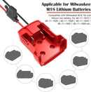 Milwaukee M18 Power Wheel Adapter Kit with 12AWG Wire and Safety Fuses