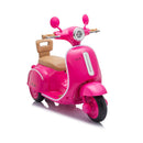 3-Wheel Electric Scooter for Kids with LED Lights and Bluetooth in Rose Red, Suitable for Ages 3-6