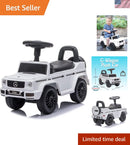 Kids' Mercedes G-Wagon Push Car – Safe Ride-On Featuring Functional Lights & Sounds