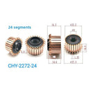 24-Segment Commutator for Small Appliance Motors, Dimensions 23.2 x 8 x 14.6(16.2) mm
