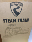 ROLLPLAY Steam Train Ride-On Toy with Tracks for Ages 2-5, 6V, 45lb Weight Capacity