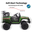 12V Electric Ride-On Truck for Kids with Quad 75W Motors, 3.1 mph, Bluetooth, and Remote Control