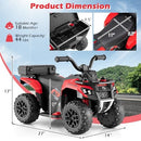 Red 6V Toddler ATV with Remote Control, Spray Feature, and Storage Compartment
