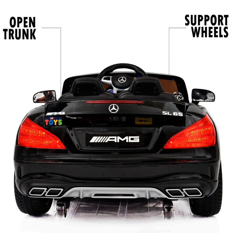 Kids Ride-On Remote Control Car with MP4 Screen LED Wheels Licensed Mercedes-Benz Various Colors