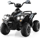 12V Black 4-Wheel Ride-On ATV for Kids